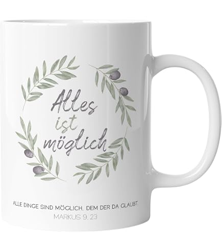 Tasse Mit Spruch 'Jesus Ist Der Anker Meiner Seele' – Christliche Geschenkidee | 330 Ml, Spülmaschinenfest