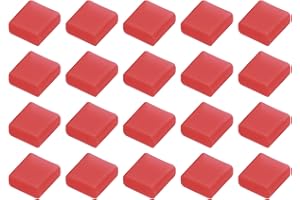 QUARKZMAN 20Pcs Cache-Port USB 2,0 en Silicone Bouchon Anti-Poussière Protecteur pour Câble de Données USB Mâle PC Ordinateur Portable, Rouge