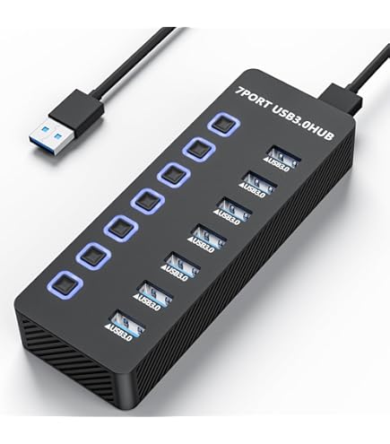 Kensington UH7000C USB 3.0 (3.1 Gen 1) Micro-B 5000 Mbit/s Black