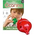 Plastic OCARINA Set, Red 4-hole, with Book 1