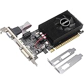 QTHREE GT 730 Grafikkarte, 4 GB, DDR3, 128-Bits, DVI-I/HDMI/VGA, Low Profile Computer GPU, PCI Express 2.0 x16, Desktop Video