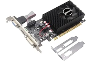 ‎QTHREE QTHREE GT 730 Grafikkarte, 4 GB, DDR3, 128-Bits, DVI-I/HDMI/VGA, Low Profile Computer GPU, PCI Express 2.0 x16, Desktop Video Card for Gaming PC, DirectX 11, unterstützt 2K