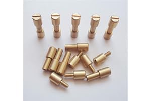 MYIW Corby Bolts Fasteners,10 Sets/lot,EDC Knives Maker Screws,Tactics Lock Rivet,DIY Knife Handle Fastener Screws (Brass)