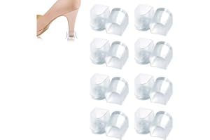 JSHshield Latin Heel Caps, Tappi Protettivi per Tallone con Tacco Alto, Coppe Trasparenti per la Copertura del Tacco Alto, Perfette per Matrimoni, Gare, Occasioni Formali ed Eventi