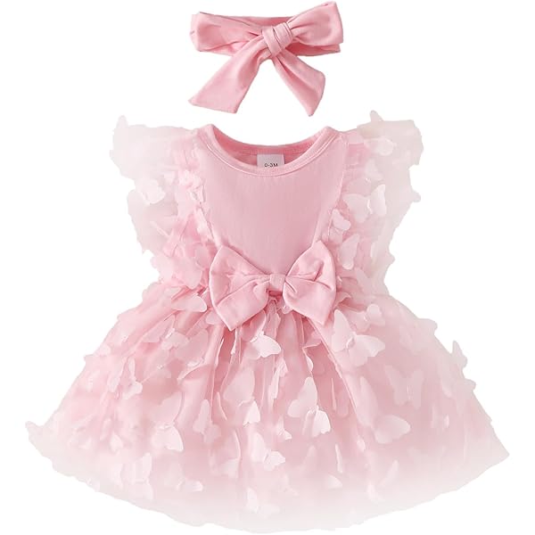 HEOXIN Vestito Bambine Per Estivo, Con Maniche A Volant E Collo Rotondo Per Neonate E Bambina, Abito Festa Patchwork Ecopelle Casual Traspirante, Per Bambini 18 Ai 24 Mesi, Nero