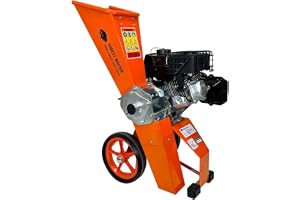 Forest Master FM6DDES-MUL 6HP Bensinträflisare och trädgårdsstrimlare med elektrisk start – självmatande mulcher-chips grenar