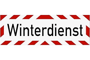 ‎LOHOFOL Magnetschild Winterdienst | Schild magnetisch | lieferbar in drei Größen (35 x 10 cm)