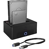 ICY BOX Dual HDD / Festplatten Docking Station USB 3.0 für SATA 2,5 Zoll & 3,5 Zoll, Festplatten Klonstation & Lesegerät, Ada