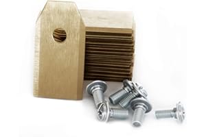 MOWHOUSE Lame di Ricambio per Tagliaerba - Lame di Riserva in Titan Indurito, Compatibili con il Robot Tosaerba Husqvarna Gardena McCulloch - 30 Pezzi, 30 Viti