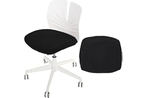 TIESOME Rozciągliwy pokrowiec na krzesło biurowe, 38-48 cm, zdejmowany, nadaje się do prania, bardzo elastyczny elastan, ochrona przed kurzem, poszewka na poduszkę do biura, restauracji, na wesele