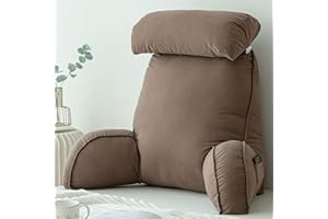 CLEMMO Stafeny Cuscino da Lettura,Schienale Divano,Supporto Lombare,Cuscino a Cuneo,con braccioli e tutore per Il Collo,Ideale per Divano,Leggere,Giocare o Lavorare