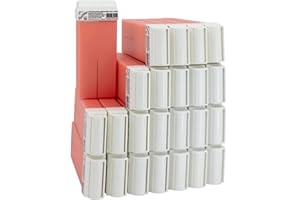 EpilWax Wachspatronen Set mit 24 Rosa Warmwachspatronen zur Haarentfernung Enthaarungswachs 100 ml Roll-on Nachfüller