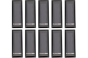 ZERODIS 10pcs Mini Panel Solar 0.5V 100MA Panel Solar Policristalino Portátil DIY Cargador de Módulo de Energía Solar de Alta Eficiencia