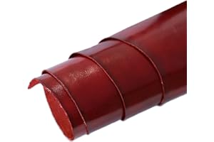 ‎TIME RESISTANCE Lederreste, Pflanzlich gegerbt, Vollnarbiges Rindsleder, 1,2-1,6mm (3-4oz) Dicke, für Basteln, Werkzeug, Nähen, Hobby, Werkstatt, Handarbeit