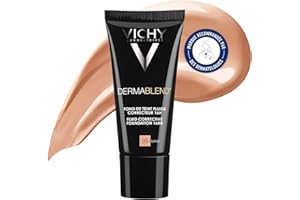 Vichy, Dermablend, Fond de Teint Fluide Correcteur Haute Couvrance, Pour Tous Types de Peau, Teinte : 35 Sable, 30 ml