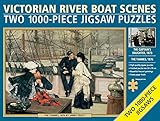 Two Jigsaws - Victorian River Boat Scenes: Two 1000-piece Jigsaw Puzzles: the Thames, 1876, by James Tissot, and the Captain's Daughter, 1873