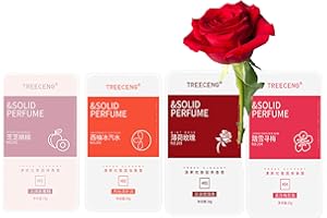 GROSPE 4 Packs Solid Balms Set Solid Perfume Portable Pocket Balm Perfume Perfect for Travel Use Natural Fragrance Parfum for Men and Women (1#2#3#4#)