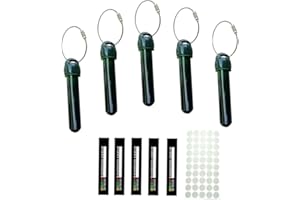 ‎GEO-VERSAND geo-versand 5X Petling Logbuch Stahlseil Ring Biltema Caches aufhängen Stahlring Dose Angeln