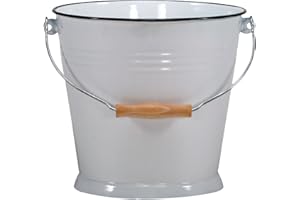 KRÜGER Krger - Cubo de agua, esmalte, 10 litros, color: Blanco