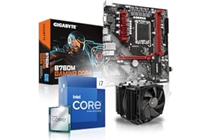 Memory PC Kit de Mise à Niveau pour Le Jeu Intel Core i7-12700KF, Gigabyte B760M, be Quiet! Dark Rock 4 Kühler, 32GB DDR4 RAM, sans Graphique, entièrement assemblé et testé