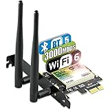 WiFi Card, Ubit AX/AC WiFi 6e Card Dual Band 5400 Mbps AX210N PCIE Bluetooth WLAN Network WiFi Card with Bluetooth 5.2 | MU-M