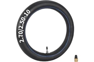 RUTU 2.50/2.75-10 Dirt Bike Chambres à Air de Remplacement avec Valve Droite TR4 Compatible avec CRF50 | XR50 PW50 SX500 DRZ70 | JR50 MX650 | MX500 PW50 MVX70 1 Pack
