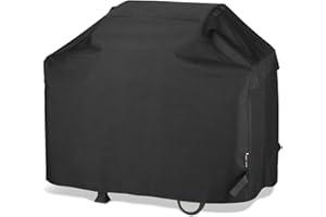 Unicook Barbecue Cover, Waterproof Heavy Duty Outdoor Gas Grill BBQ Cover, Fade and UV Resistant Oxford Fabric, Fits Weber, Char Broil, Brinkmann Barbecues etc (50 inch/127cm, Black)