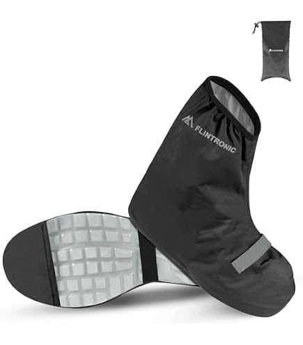 Couvre-chaussures Imperméables Pour Vélo - Avec Bandes Réfléchissantes - Homme Et Femme, Taille L