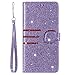 Produktbild Tosim Samsung Galaxy J4+ (J4Plus) Hülle Leder, Klapphülle mit Kartenfach Brieftasche Lederhülle Stossfest Handy Hülle Klappbar für Samsung Galaxy J4 Plus - TOHHA1100125 Violett