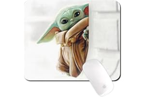 Ert Group Tappetino per mouse originale e con licenza ufficiale Star Wars, modello Baby Yoda 016, tappetino per mouse antiscivolo per computer, rettangolo 220mm x 180mm