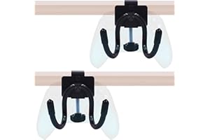 YYST Desk Mount Game Controller Holder Clamp On Hanger Holder Storage Rack Compatible with PS3/PS4/PS5/Xbox 360/Xbox One/S/X/Elite/Series S/Series X Controller, Pro Controller (2)