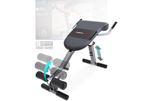 ‎SPORTSTECH Sportstech Klappbare & verstellbare 3in1 Hantelbank für Zuhause – Bauchtrainer, Rückentrainer & Beincurler | Optimal für ein effizientes und effektives Home Gym Workout bis 130kg | BRT200
