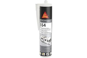 SIKA – monteringslim – Sikaflex-554 – svart – 300 ml | Monteringslim för husvagn och bil inomhus och utomhus – hög dynamisk l