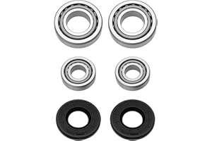 ECSiNG Lot de 2 Roulements de Roue 30203 30205 Roulements 25x52x7mm Bague d'étanchéité Compatible avec ALKO Essieu sans Frein Jusqu'à 750 Kg Noir