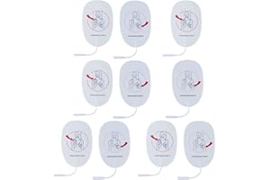 Pack of AED Training Pads Train Pad Replacement Reusable for AED Trainer XFT-D0009 XFT-120C+ XFT-120C Zoll (10)