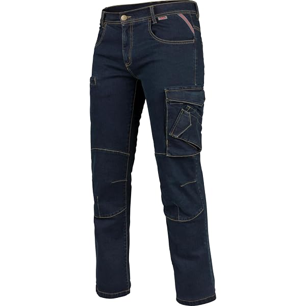 Arbeitshose Jeans Herren Jeans Arbeitshose Mit Praktischer Zollstocktasche - Robuste Hose Für Handwerker & Heimwerker Zollstocktasche Mike Arbeitsjeans Robust Baumwollmischung