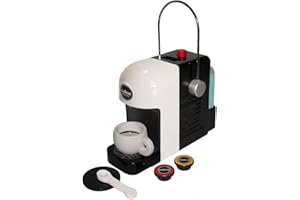 Christian Tanner 0994.1 - Lavazza Macchina da Caffè, Giocattolo per bambini, Legno, Funzione di gioco, Bianco, 8 x 22 x 17 cm