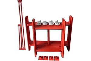 HILL TOP FABRICATIONS CO (1998) LTD - Scaffolding Tower with Castors 5.97 Meters (19'6") Working Height 4x2'6 Base Size. Steel & Polyester Powder Coated (PPC) for A High Quality Durable Finish.