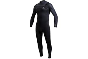 O'NEILL ONeill Traje de Neopreno para Hombre Hyperfreak 3/2 + mm con Cremallera en el Pecho, Negro - Entrada con Cremallera en el Pecho sobre una Barrera 360 con Orificios de Drenaje
