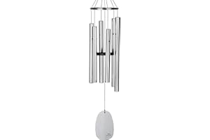 WOODSTOCK CHIMES Woodstock Windspiel Bells of Paradise, Silber, 81,2 cm