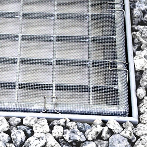 3x Lichtschachtabdeckung 120 x 60 cm Aluminium Gitter Kellerschacht Schutzgitter SPARSET - 4