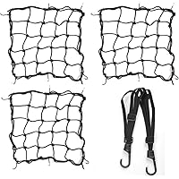 OFNMY Motorrad Gepäcknetz Fahrrad Netz Helmnetz mit Haken Spannnetz Sicherungsnetz elastisches Gepäckband für Motorrad…