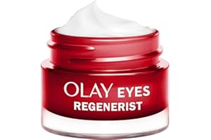 Olay Regenerist Eye Cream, Anti-Wrinkle + Active Firming Skincare Eye Moisturiser with Anti-ageing Niacinamide and Peptides, Renews, Firms and Hydrates, Fragrance Free, 15ml