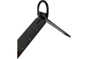 Kratos Safety Anschlagpunkt, Balken Verankerungspunkt, Wiederverwendbar, für Balken ab 80 x 80 mm, Verzinkter Stahl, mit Ringnägel, D-Ring, EN795