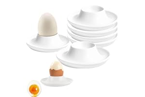 YSTrillion Coquetier 6 Pcs Tasse à Oeufs,Support Oeuf a la Ooque,Coquetier Oeuf Empilables Coquetiers pour Petit Déjeuner,Coquetier Oeuf Empilables