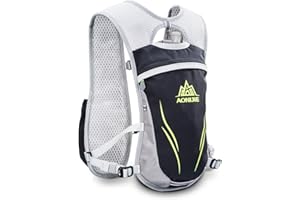AONIJIE Hydration Running Backpack Men & Women & Kids Cycling Vest 5.5L Running Pack Runner Rucksack Cycling Hiking Outdoor for Biking Climbing Marathoner…