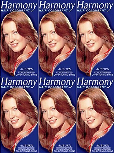 SIX PACKS of Harmony Hair Colour Cherry Auburn 17ml
