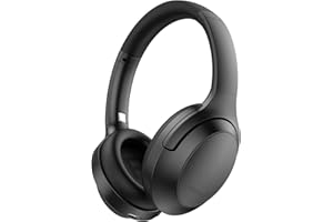 Srhythm NC45 Active Noise Cancelling Headphones, Wireless Bluetooth Headphones Over Ear with Mic Deep Bass, Foldable and Durable,Comfortable Protein Earpads, 40H Playtime for TV/PC/Cell Phone