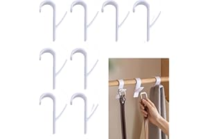 HEIGESENG 6Pcs Crochet à serviettes Blanc, Crochet Serviette Salle De Bain, Crochet Radiateur Seche Serviette, Porte crochet salle de bain Patere Seche Accroche Serviette,Tous Les Radiateurs Rond, tandards