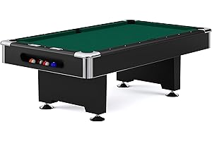 ‎AUTOMATEN HOFFMANN Automaten Hoffmann Billardtisch Club Pro in Schwarz | Turniertisch in 7 ft, 8 ft, 9 ft | Stradivari Schieferplatten | Klassisches Sportdesign | Robust | Montage notwendig